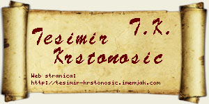 Tešimir Krstonošić vizit kartica